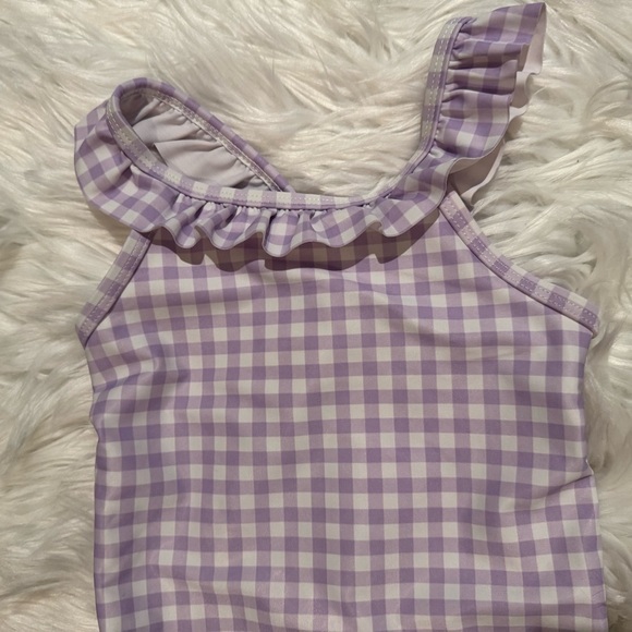 Carter’s Baby Girl Ruffle Textured One Piece Swimsuit Size 2T - Picture 2 of 5